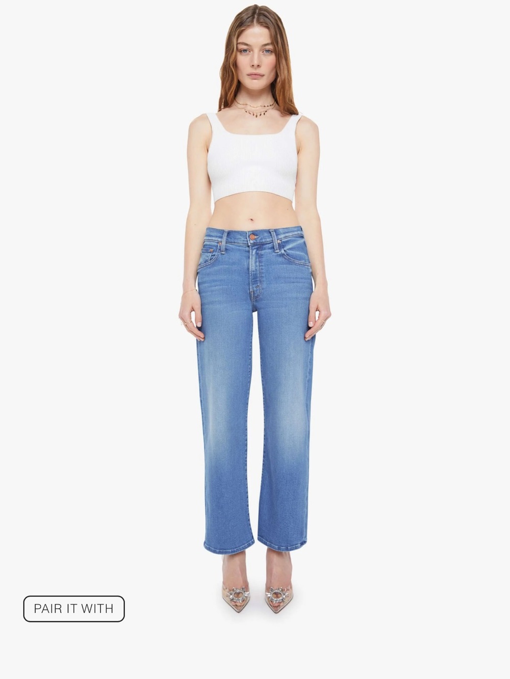 EUC Mother Denim The Mid Rise Rambler Zip Ankle Piece by Piece 00 24 Jeans Pants
